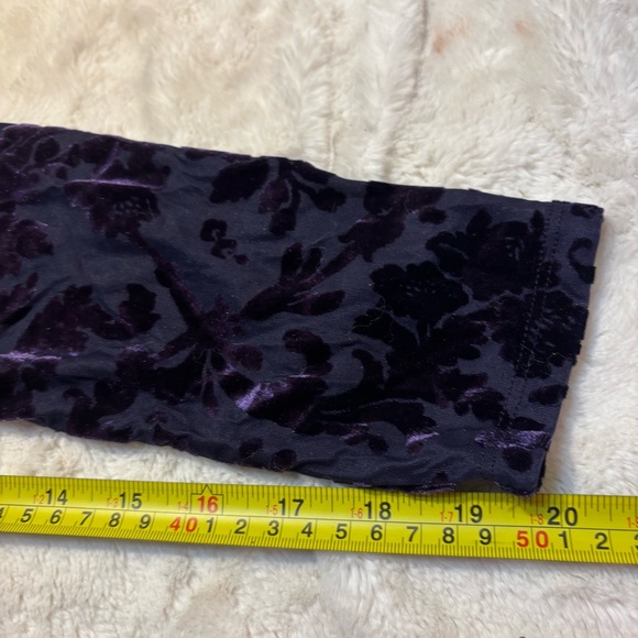 Final Sale! NWT Free People Bodysuit Lg Deep Purple Floral Deep Sea Magic Hour - Picture 15 of 16